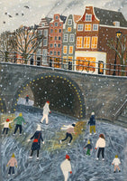 Ice Skating on the Canal by Rachel Victoria Hillis