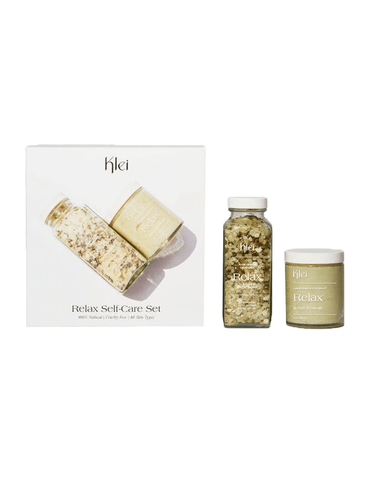 Relax Lavender Soak & Scrub Self-Care Gift Set by Klei - Ordinary Habit