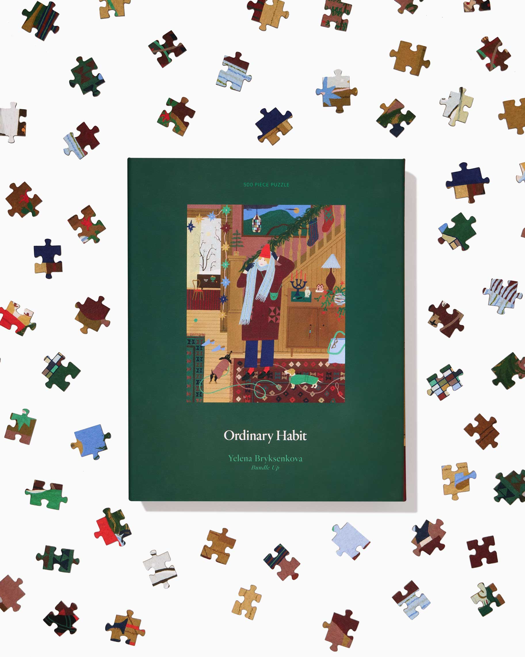 Bundle Up 500 Piece Puzzle by Ordinary Habit with pieces