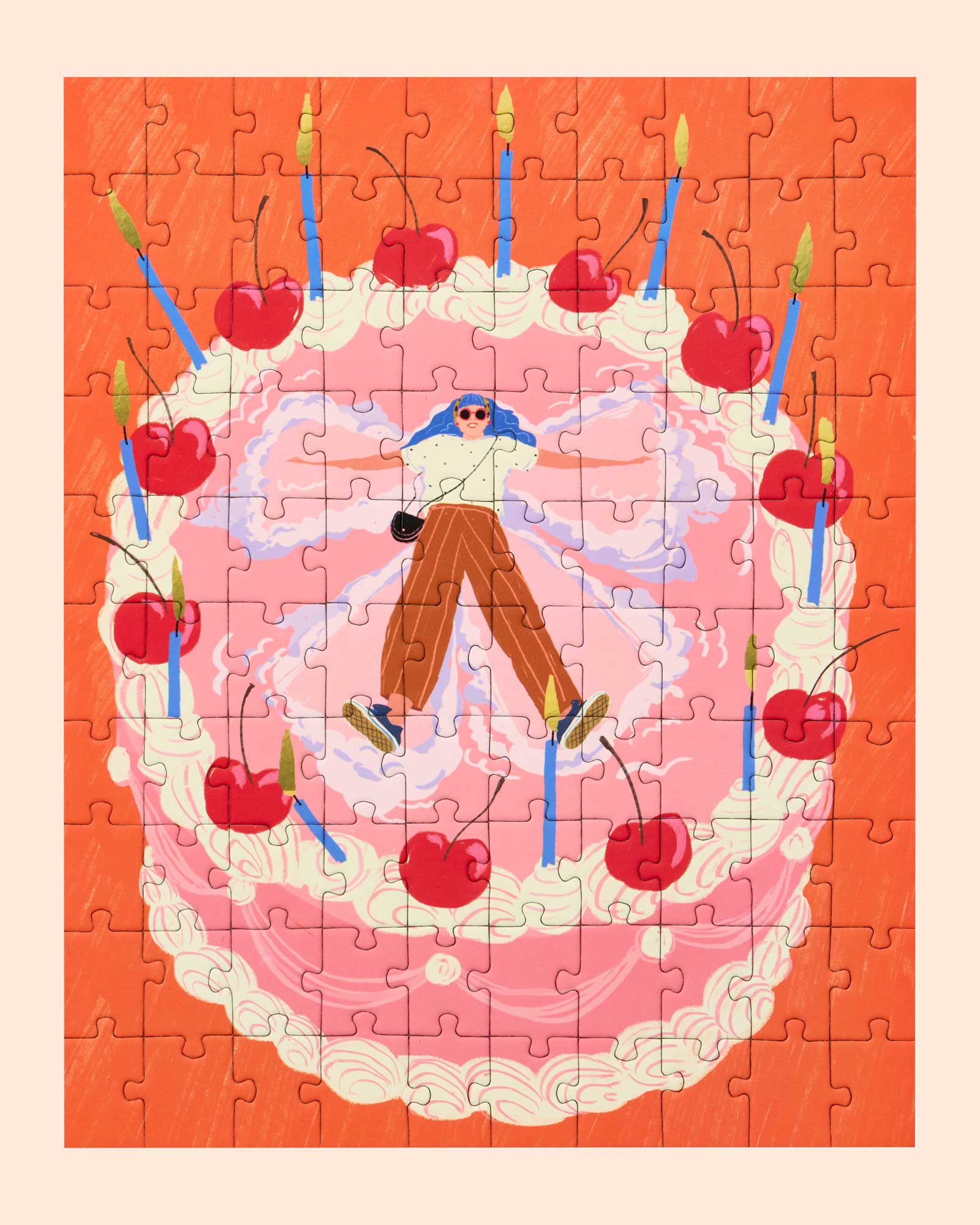Cake Angel 100 Piece Mini Puzzle by Ordinary Habit overhead