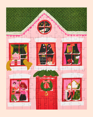 Christmas Eve 100 Piece Mini Puzzle by Ordinary Habit Overhead