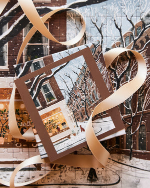Coffee in the West Village 100 Piece Mini Puzzle by Ordinary Habit - Great Gift!