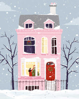 Christmas Pink House by Maja Tomljanovic