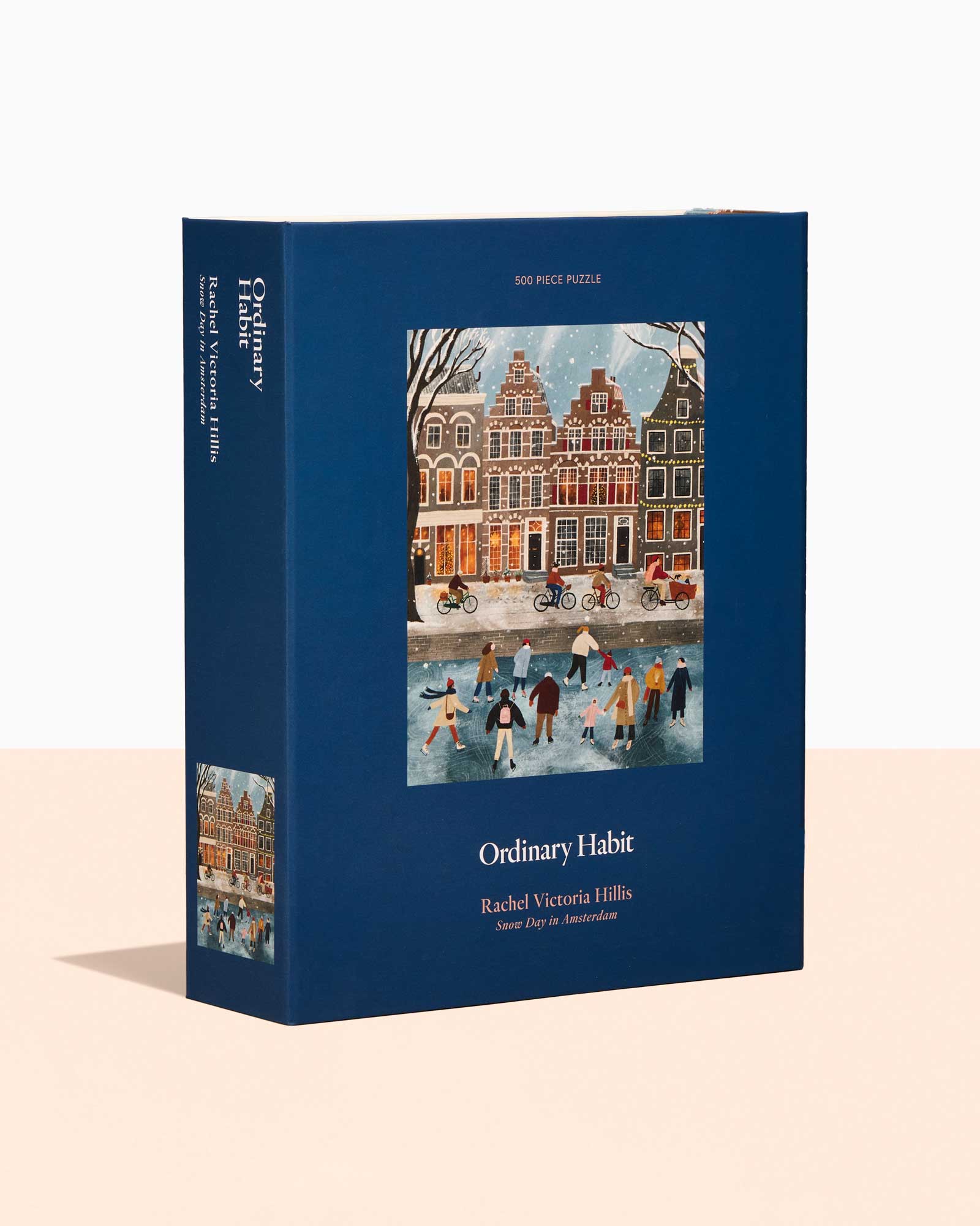 Snow Day in Amsterdam 500 Piece Puzzle by Ordinary Habit