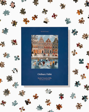 Snow Day in Amsterdam 500 Piece Puzzle by Ordinary Habit with pieces