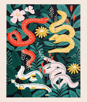 Snakes in the Garden 2 Puzzle Bundle by Josefina Schargorodsky - Ordinary Habit